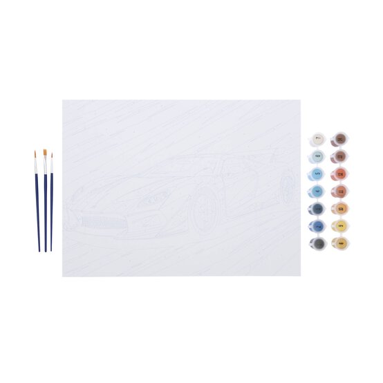 Sports Car Paint by Numbers image number 3
