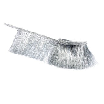 Create & Celebrate Silver Foil Tassel Fringe Garland 1.6m