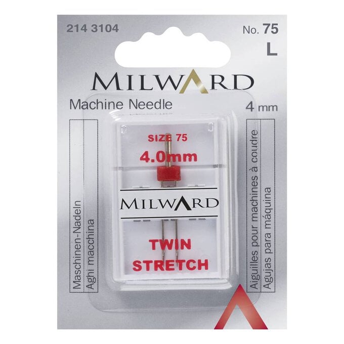 Milward Stretch Twin Machine Needles No. 75 image number 1