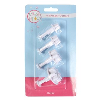Cake Star Daisy Plunger Cutters 4 Pack