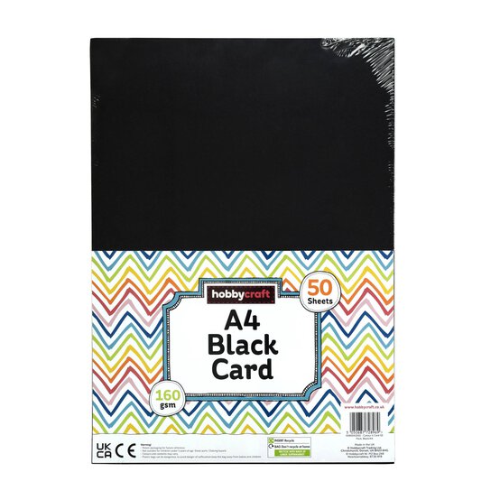 Black Card A4 50 Pack image number 6