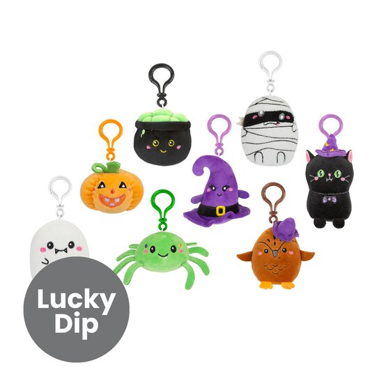 Assorted Clip-On Halloween Plush Softling image number 1