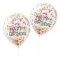 Ginger Ray Rainbow Birthday Confetti Balloons 5 Pack image number 1