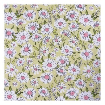 Daisy Dream Cotton Spandex Fabric by the Metre