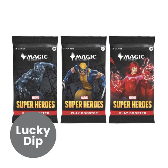 Assorted Magic: The Gathering Marvel Super Heroes Play Booster Pack image number 1