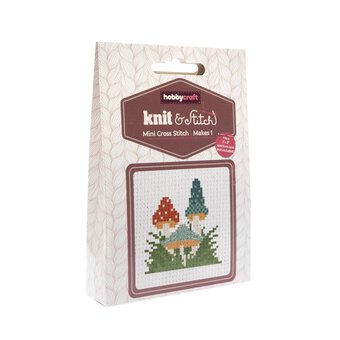 Mini Mushrooms Cross Stitch Kit