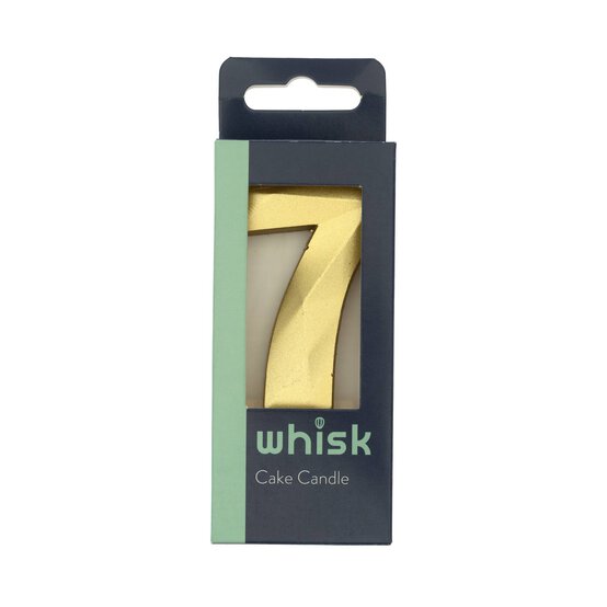 Whisk Gold Faceted Number 7 Candle image number 3