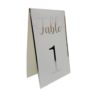 Wooden Slice and Silver Table Numbers 12 Pack Bundle image number 3
