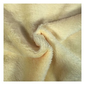 Lemon Cuddle Fleece Fabric by the Metre