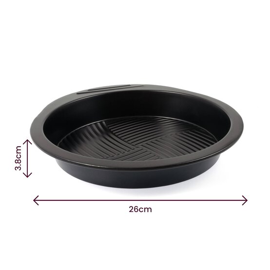 Whisk Non-Stick Carbon Steel Round Cake Tin 9 Inches image number 3