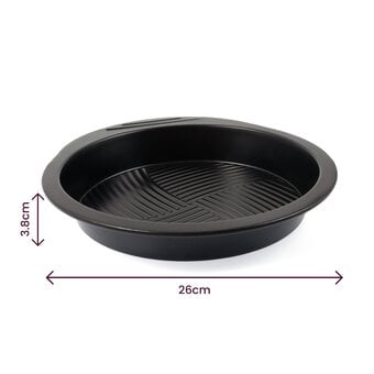 Whisk Non-Stick Carbon Steel Round Cake Tin 10 Inches image number 3