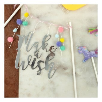 Whisk Make a Wish Cake Toppers 3 Pieces