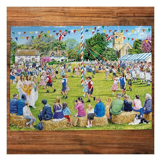 Gibsons Around the Maypole Jigsaw Puzzle 1000 Pieces image number 2