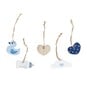 Blue Baby Wooden Tags 5 Pack image number 1