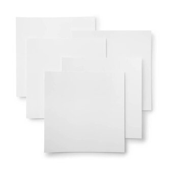 Cricut Smart Paper White Sticker Cardstock 13 x 13 Inches 10 Pack