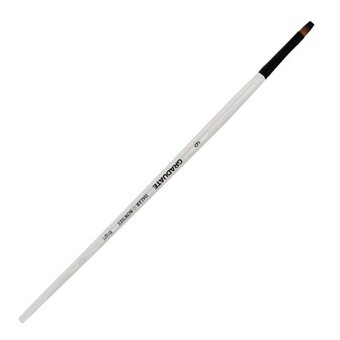 Daler-Rowney Long Handle Synthetic Bright Graduate Brush Size 6 White