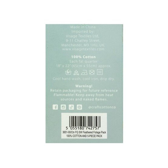 Feathered Foliage Fat Quarters 5 Pack image number 9