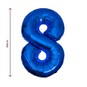 Extra Large Blue Foil Number 8 Balloon image number 2