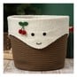 Smiley Christmas Pudding Basket 30cm image number 1