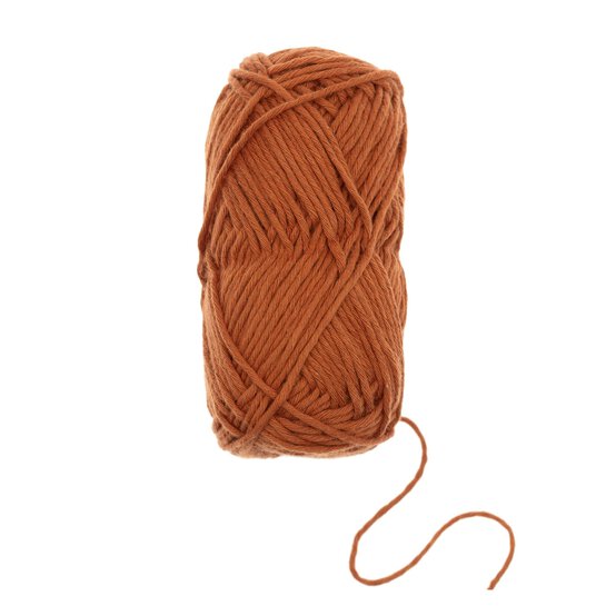 Knitcraft Rusty Brown Tiny Cotton Friends Yarn 25g image number 3