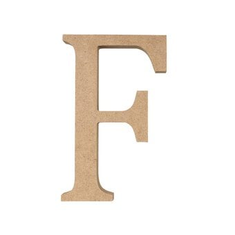 MDF Wooden Letter F 13cm image number 4