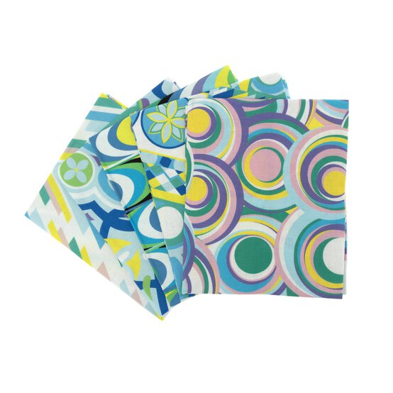 1960s Cotton Fat Quarters 5 Pack image number 1