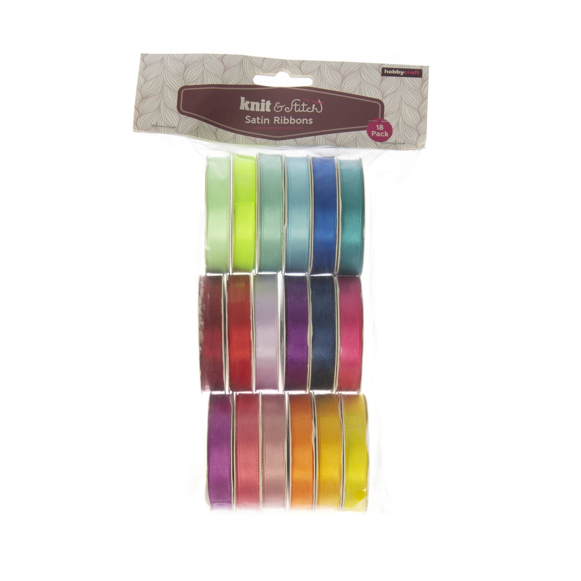 Bright Mixed Ribbons 2m 18 Pack Hobbycraft