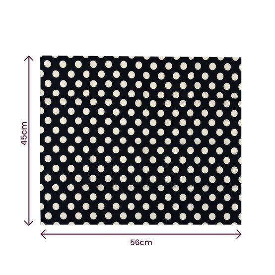 Navy White Polka Dot Cotton Fat Quarters 5 Pack image number 7