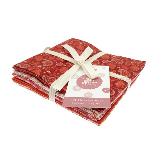 Sunset Paisley Cotton Fat Quarters 5 Pack image number 8