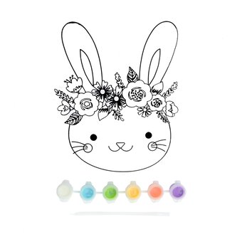 Large Easter Bunny Plastic Suncatcher