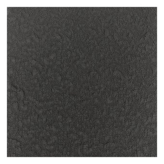 Black Embroidered Floral Fabric by the Metre