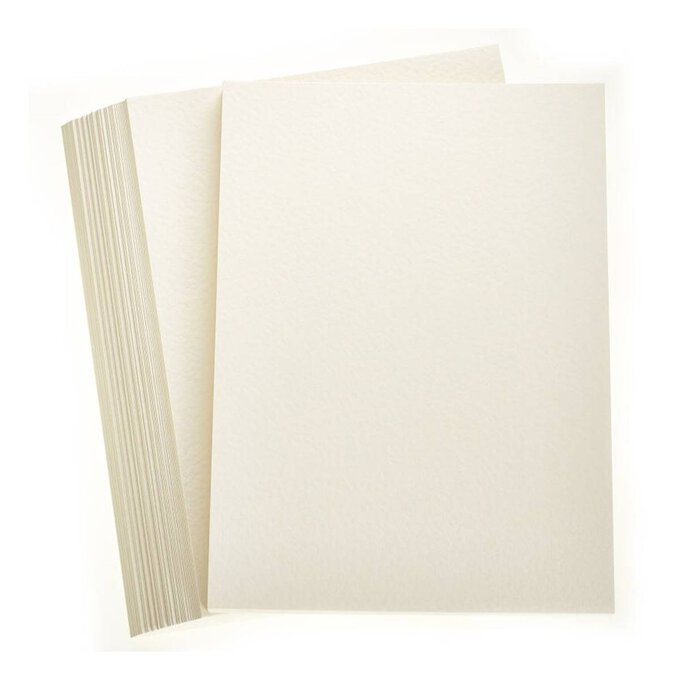 Ivory Premium Hammered Card A4 100 Pack image number 1
