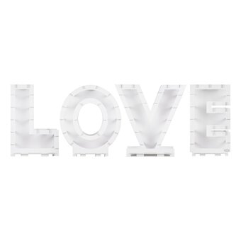 Ginger Ray White Love Balloon Mosaic Letters