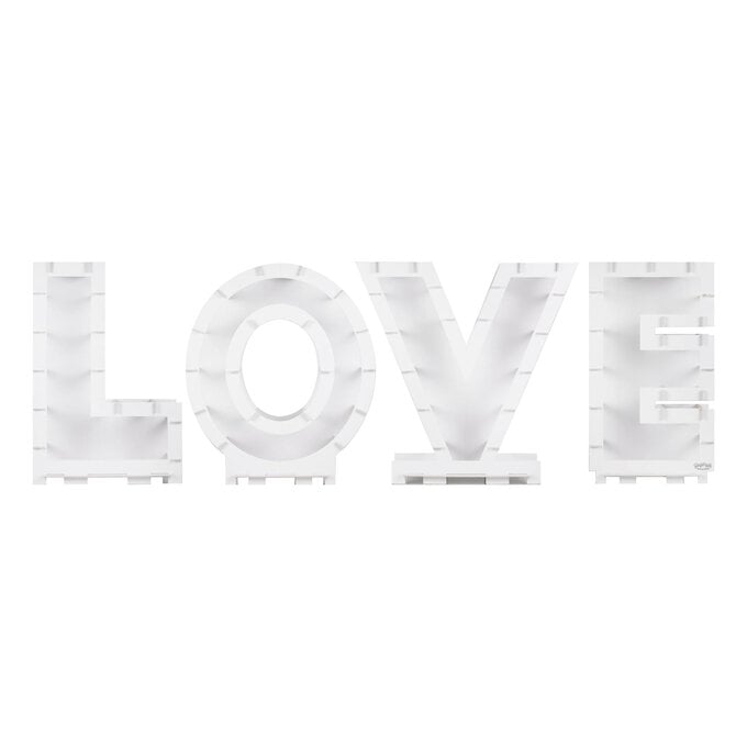 Ginger Ray White Love Balloon Mosaic Letters image number 1
