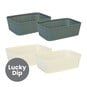 Assorted Small Basketweave Storage Baskets 2 Pack image number 1