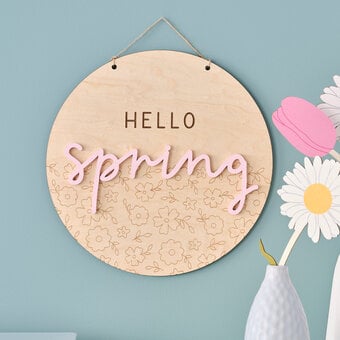 Glowforge: How to Make a Spring Sign