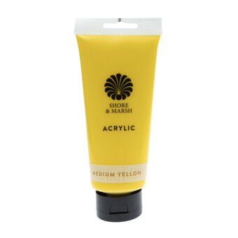 Shore & Marsh Medium Yellow Acrylic Paint 200ml