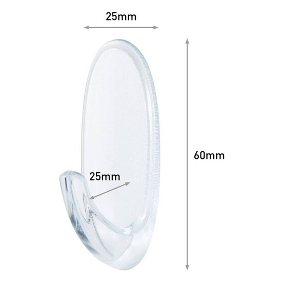Command Medium Clear Hooks with Clear Strips 2 Pack image number 2
