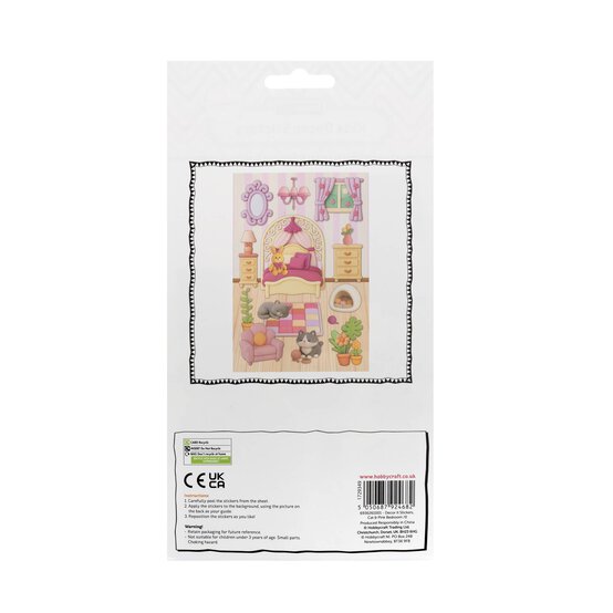 Pink Bedroom D&eacute;cor Stickers image number 4