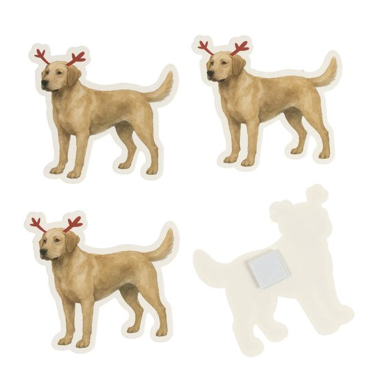 Antler Dog Card Toppers 4 Pack image number 3
