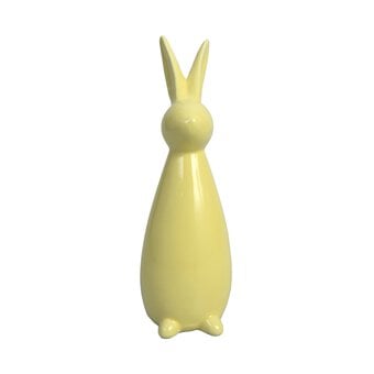 Yellow Glazed Ceramic Bunny 20cm