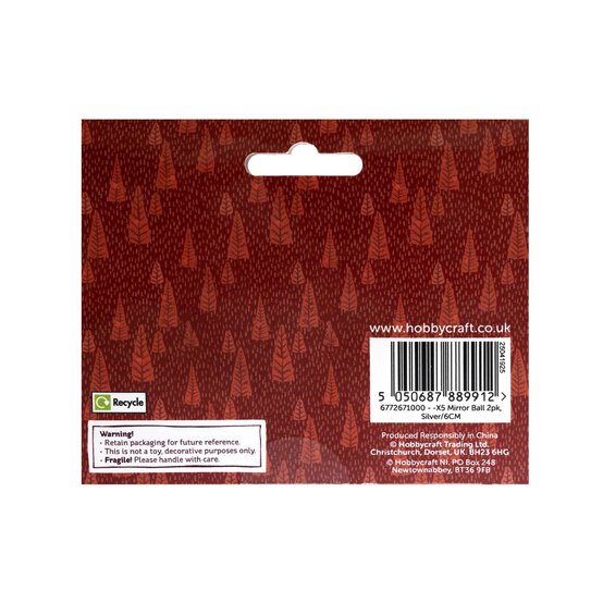 Silver Mirror Ball Decorations 2 Pack image number 5