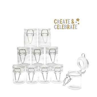 Create & Celebrate Mini Clip Top Jars 10 Pack
