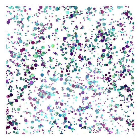 Mermaid Glitter Round Acrylic Cake Board 10 Inches image number 3