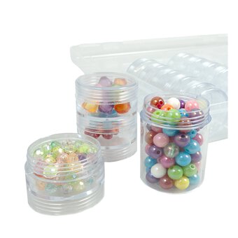 Hobbycraft Clear Bead Storage Box 28 Pots