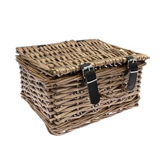 Natural Wicker Hamper 26cm x 21cm x 13cm
