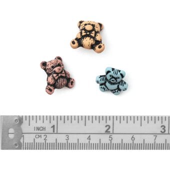 Trimits Teddy Bear Novelty Buttons 9 Pieces image number 3