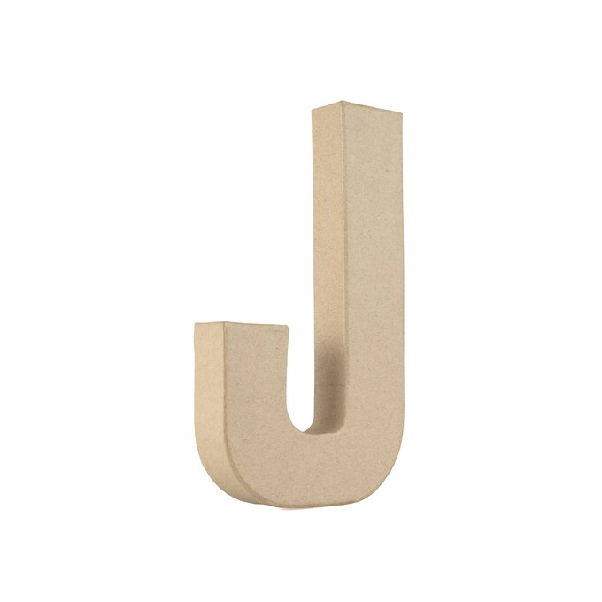 Mache Letter J 20cm Hobbycraft
