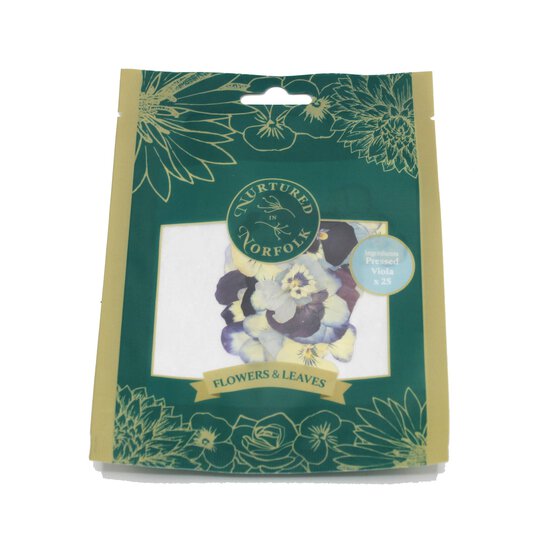 Edible Pressed Viola Flowers 25 Pack image number 1