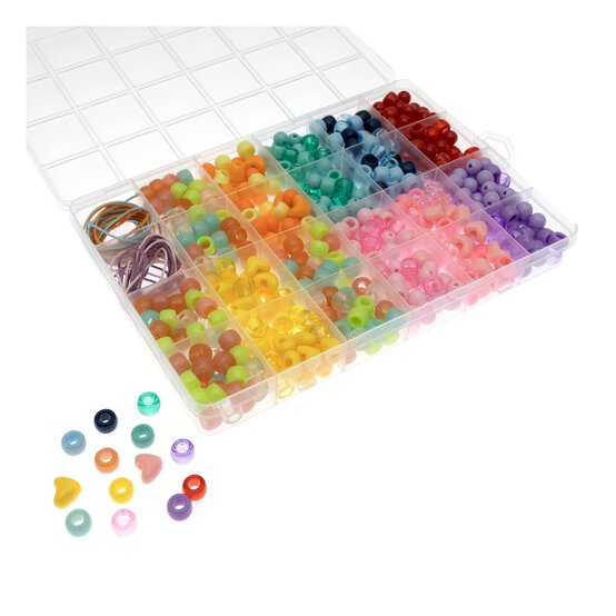 Pony, Star and Heart Bead Box Kit 150g image number 1